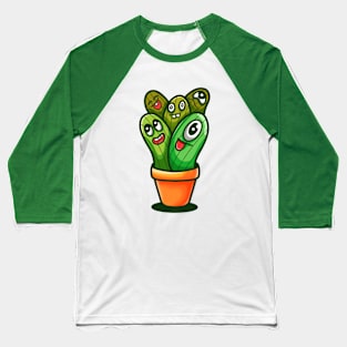 Cactus doodle Baseball T-Shirt